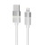 Töltőkábel, USB-A - lightning (Apple), 1 m, AVAX "CB310 Glowy", fehér